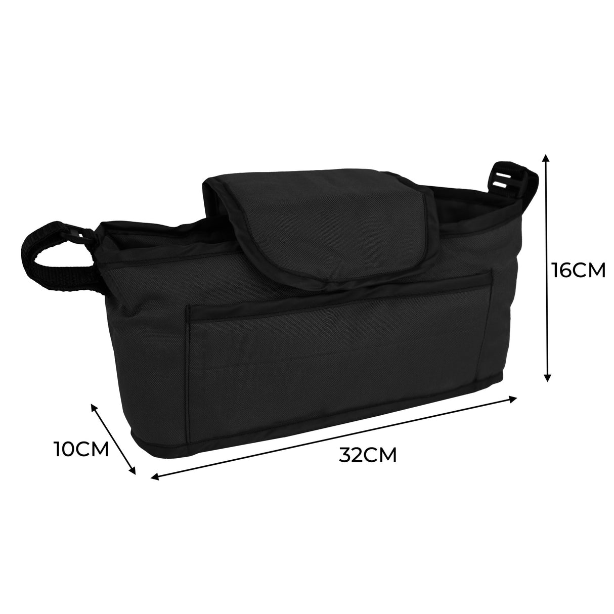 Organizer Tas voor Hondenbuggy - Zwart