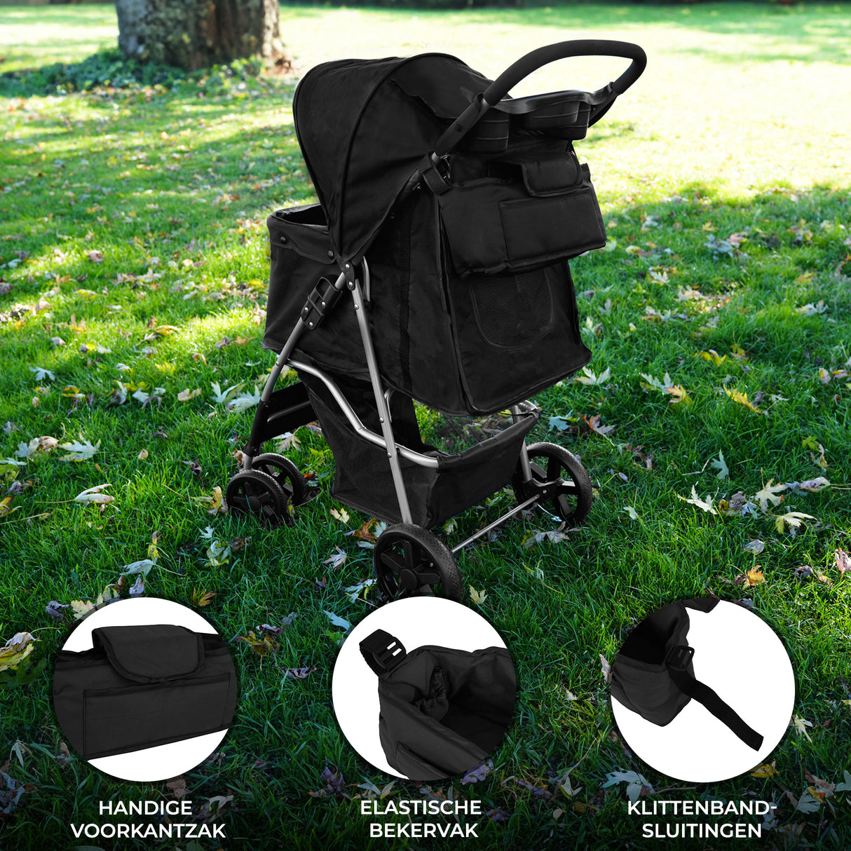 Organizer Tas voor Hondenbuggy - Zwart