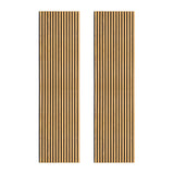 Akoestische Wandpanelen met Lamellen x 2 – Eik