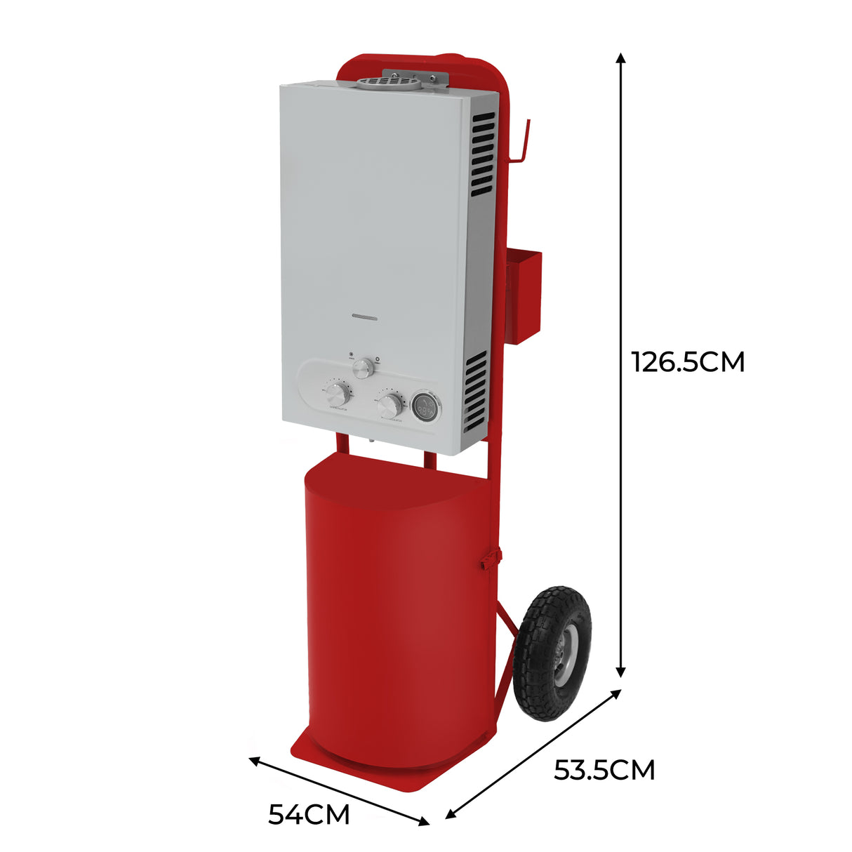 Draagbare Douche voor Paarden - Rood