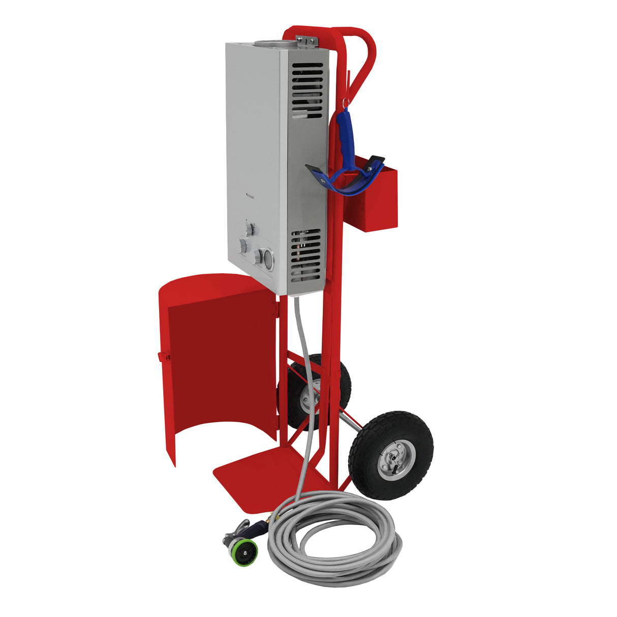 Draagbare Douche voor Paarden - Rood