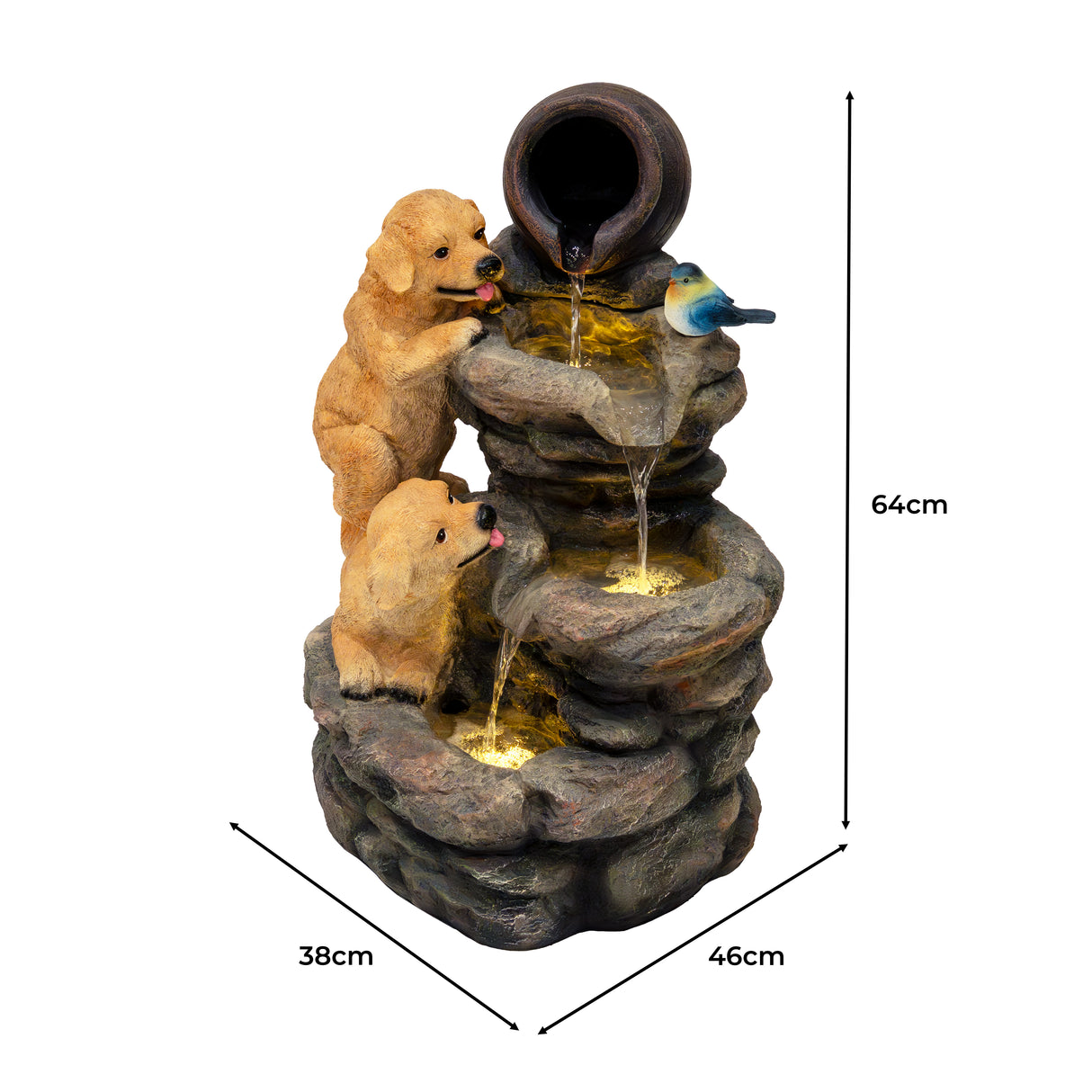 Elektrisch Waterornament - Canine Creek