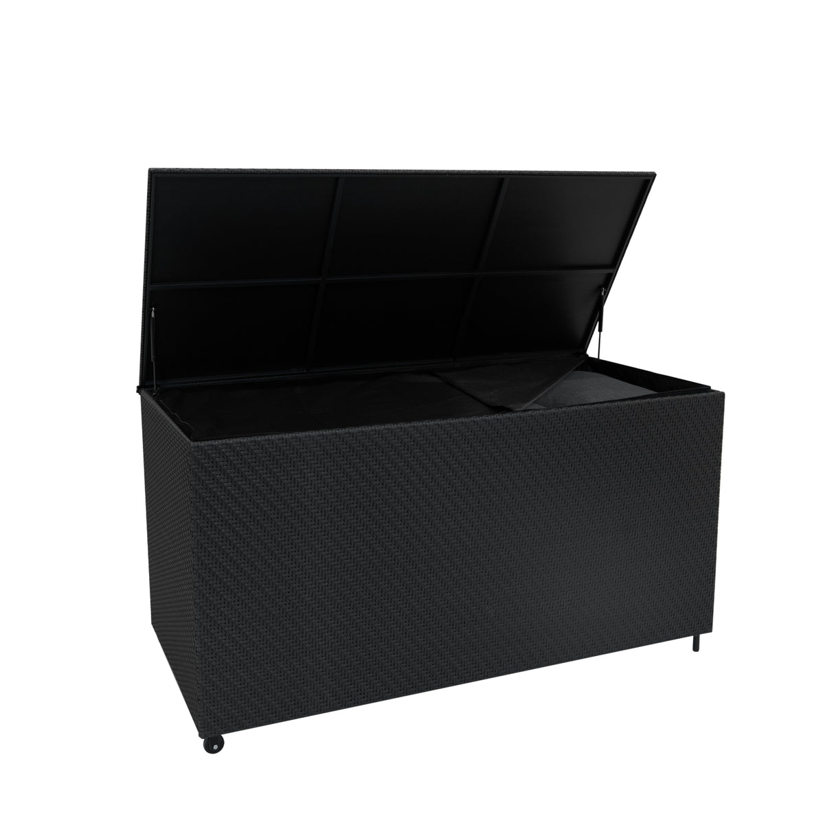 Serafina Rotan Kussen Opbergbox 700L - Zwart