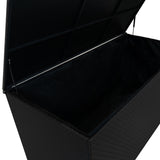 Serafina Rotan Kussen Opbergbox 700L - Zwart