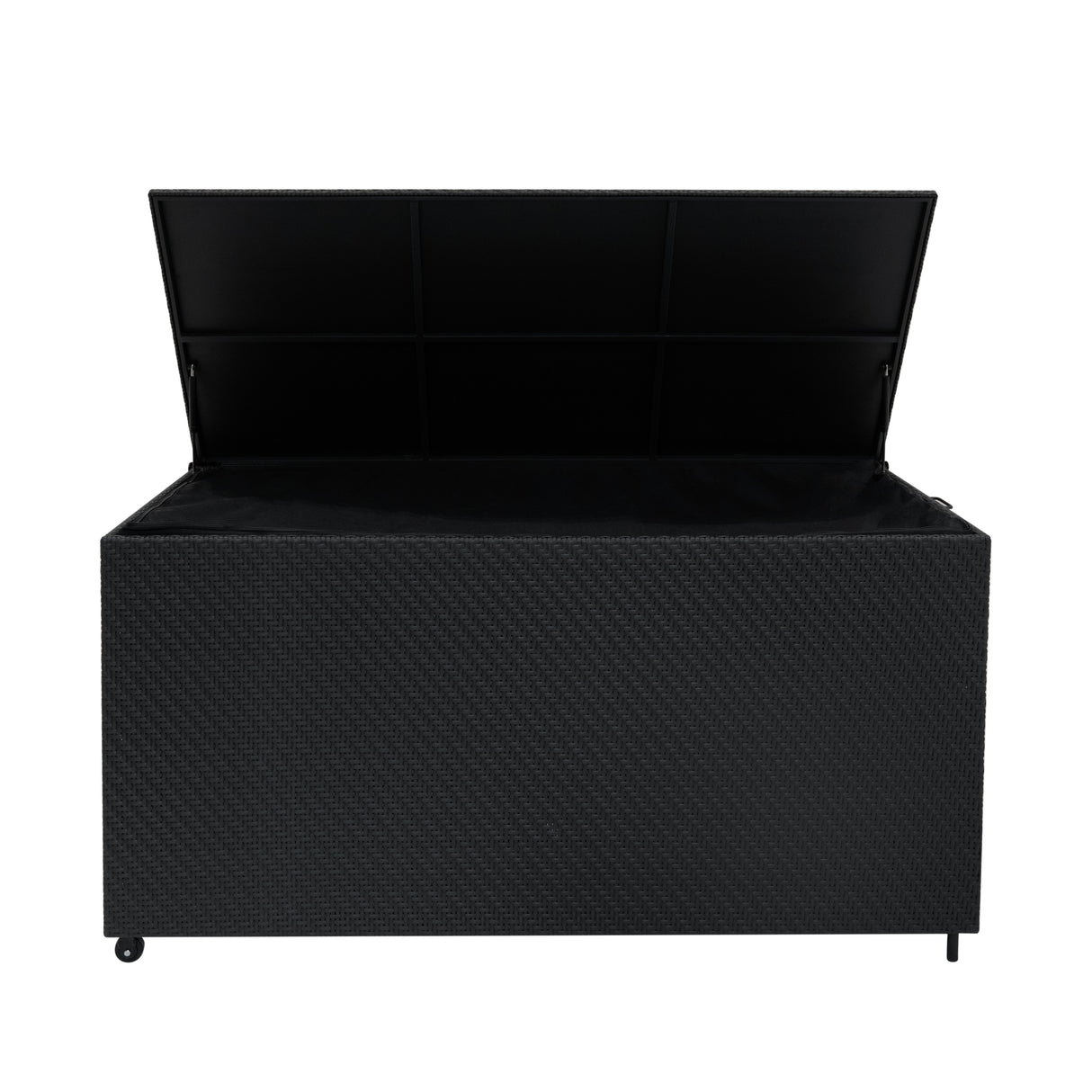 Serafina Rotan Kussen Opbergbox 700L - Zwart