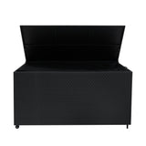 Serafina Rotan Kussen Opbergbox 700L - Zwart