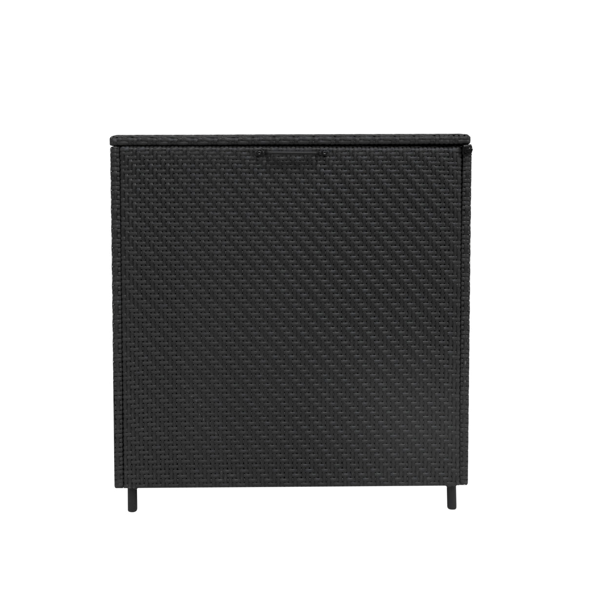 Serafina Rotan Kussen Opbergbox 700L - Zwart