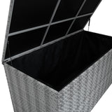 Rotan Kussen Opbergbox 700L - Grijs