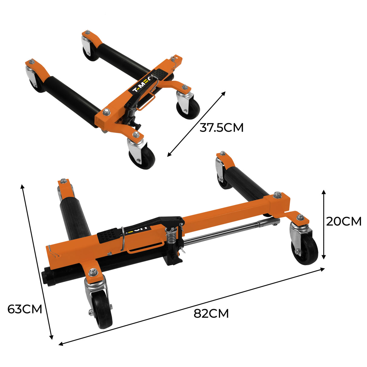 Hydraulische Voertuigverplaatser - Set van 4