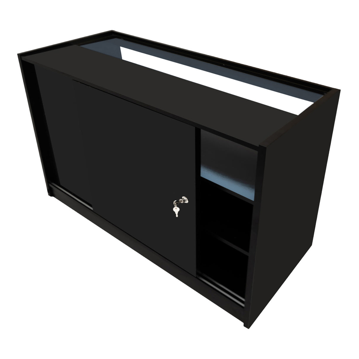 LED Detailhandel Winkel Toonbank B1500 - Zwart