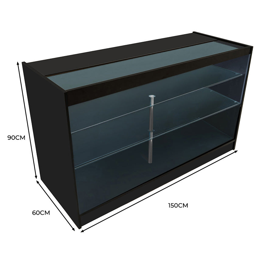 LED Detailhandel Winkel Toonbank K1500 - Zwart