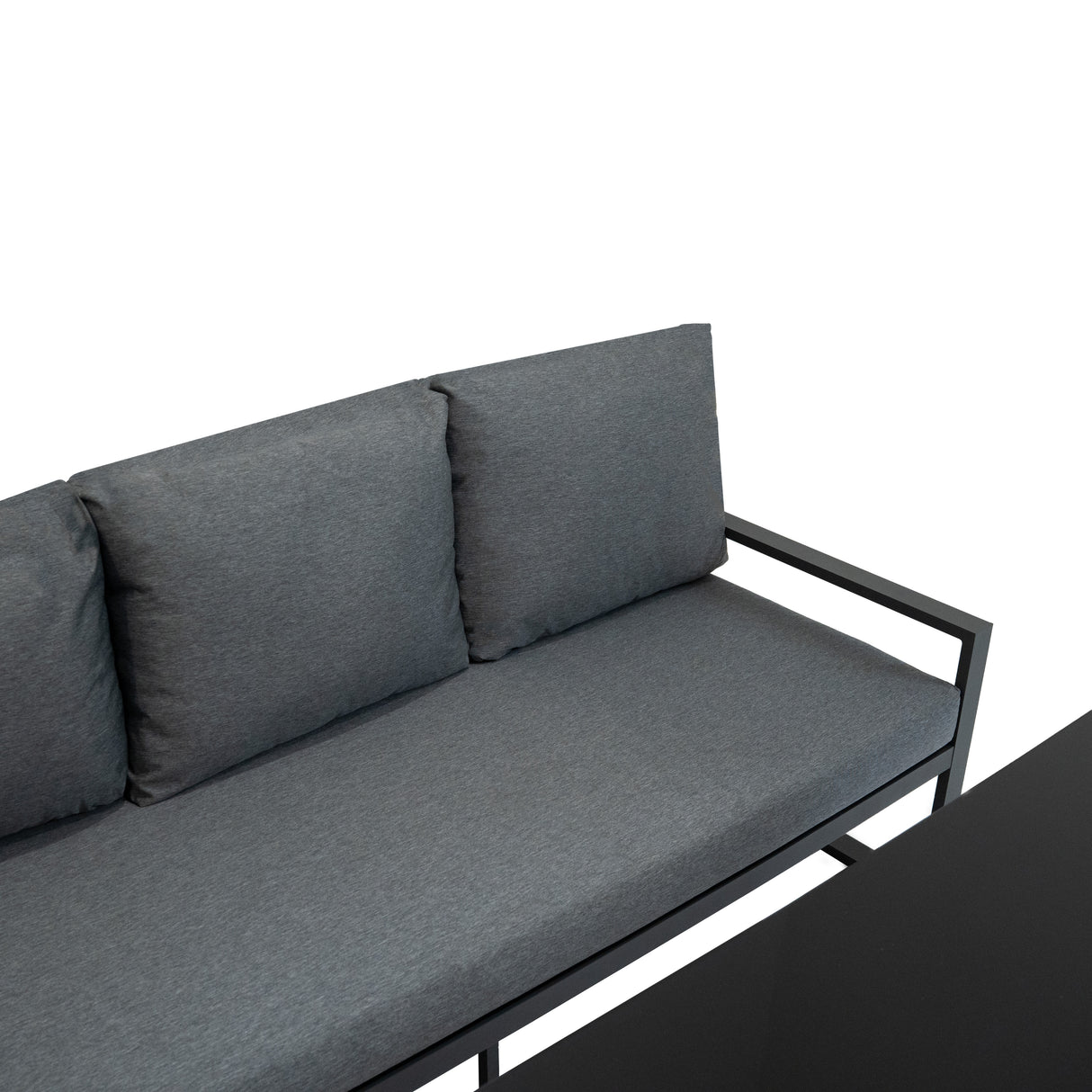 Aluminium Hoek Loungeset - Antraciet Grijs