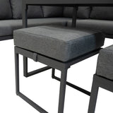 Aluminium Hoek Loungeset - Antraciet Grijs
