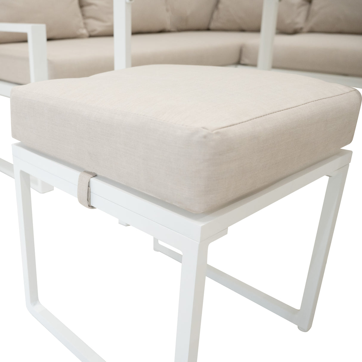 Aluminium Hoek Loungeset - Wit