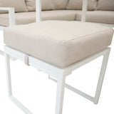 Aluminium Hoek Loungeset - Wit
