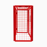 Opvouwbare Gaas Opslagkooi voor Gasflessen Rood – 90cm x 80cm x 43cm