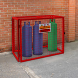 Opvouwbare Gaas Opslagkooi voor Gasflessen Rood  – 92 cm x 110 cm x 50 cm