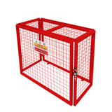 Opvouwbare Gaas Opslagkooi voor Gasflessen Rood  – 92 cm x 110 cm x 50 cm