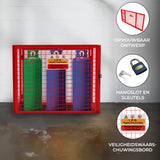 Opvouwbare Gaas Opslagkooi voor Gasflessen Rood  – 92 cm x 110 cm x 50 cm