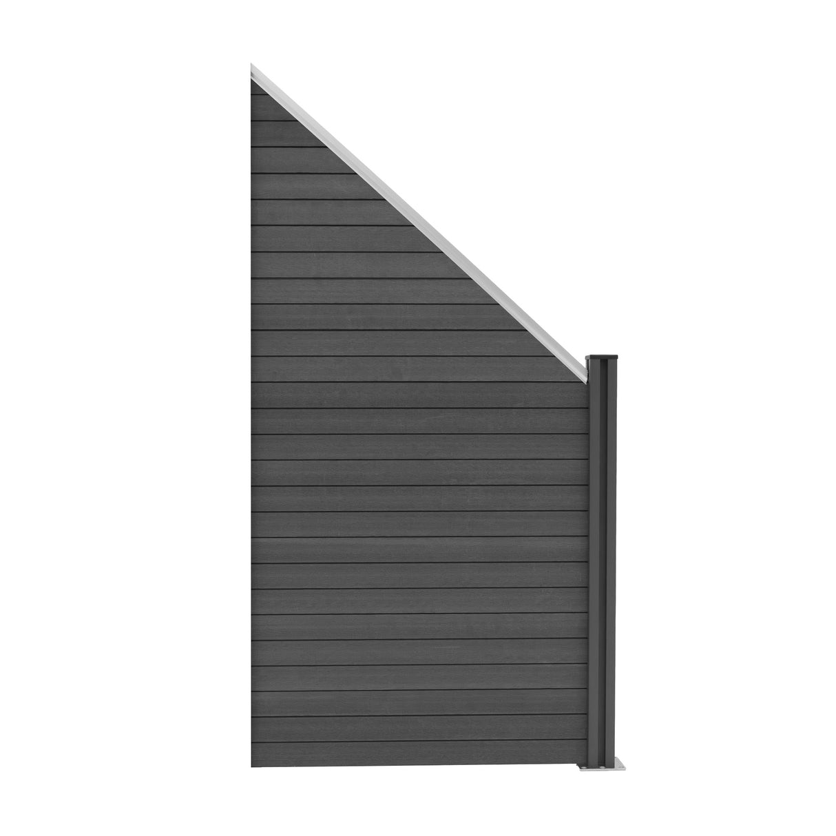 Composiet Schuin Schutting Paneel - Grijs