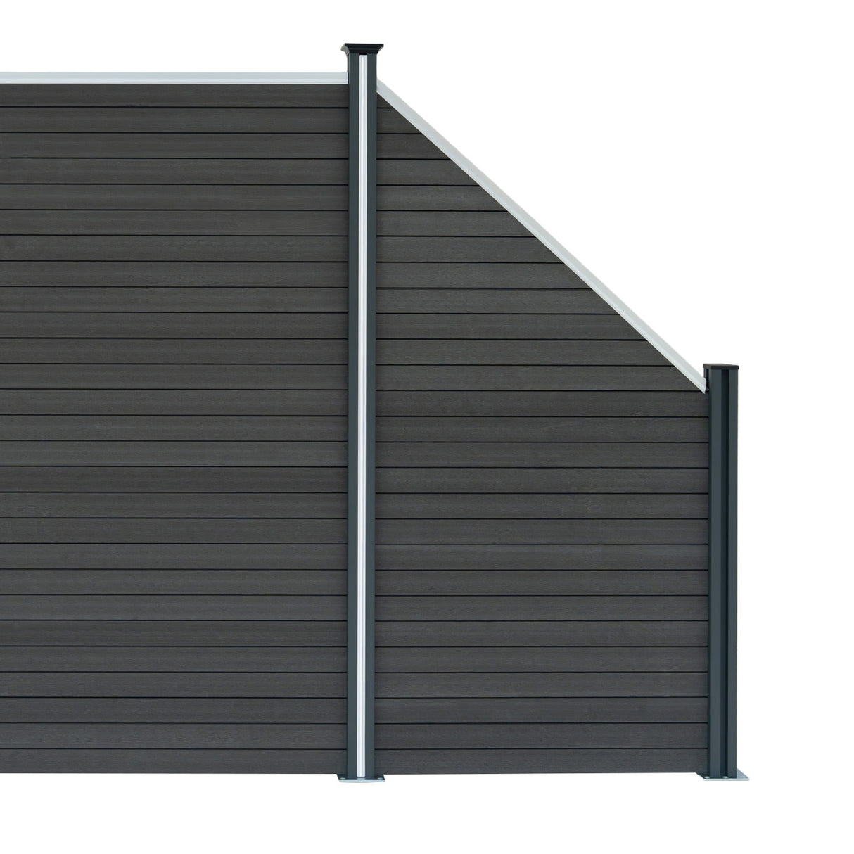 Composiet Schuin Schutting Paneel - Grijs