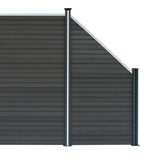 Composiet Schuin Schutting Paneel - Grijs