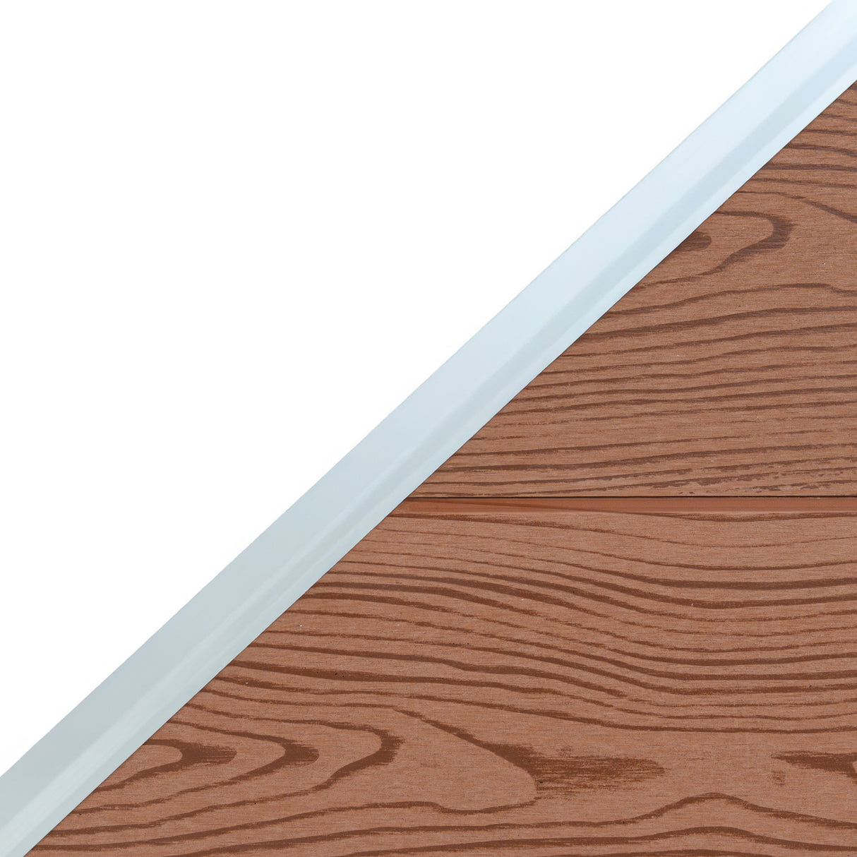 Composiet Schuin Schutting Paneel - Bruin