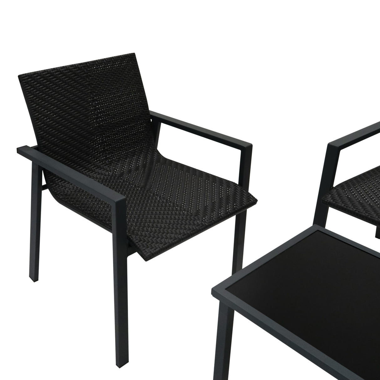 Rotan Terrasmeubilair Tuinset - Zwart