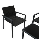 Rotan Terrasmeubilair Tuinset - Zwart