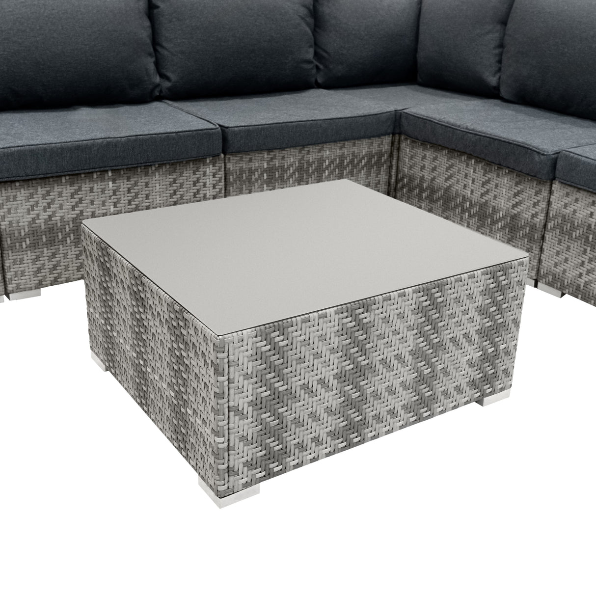 Rotan Modulaire 7-delige Meubelset - Grijs