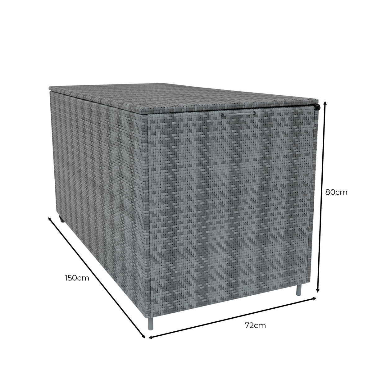 Marielle Rotan Modulaire 6-Delige Meubelset & 700L Opbergbox - Grijs