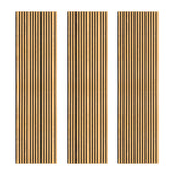 Akoestische Wandpanelen met Lamellen x 3 – Eik