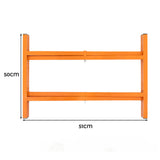 Standaards voor raapbord / speciebord x 3 - 500mm hoog