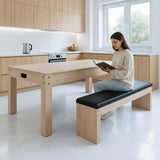 7-in-1 Multispeltafel & Opbergbank - Eik