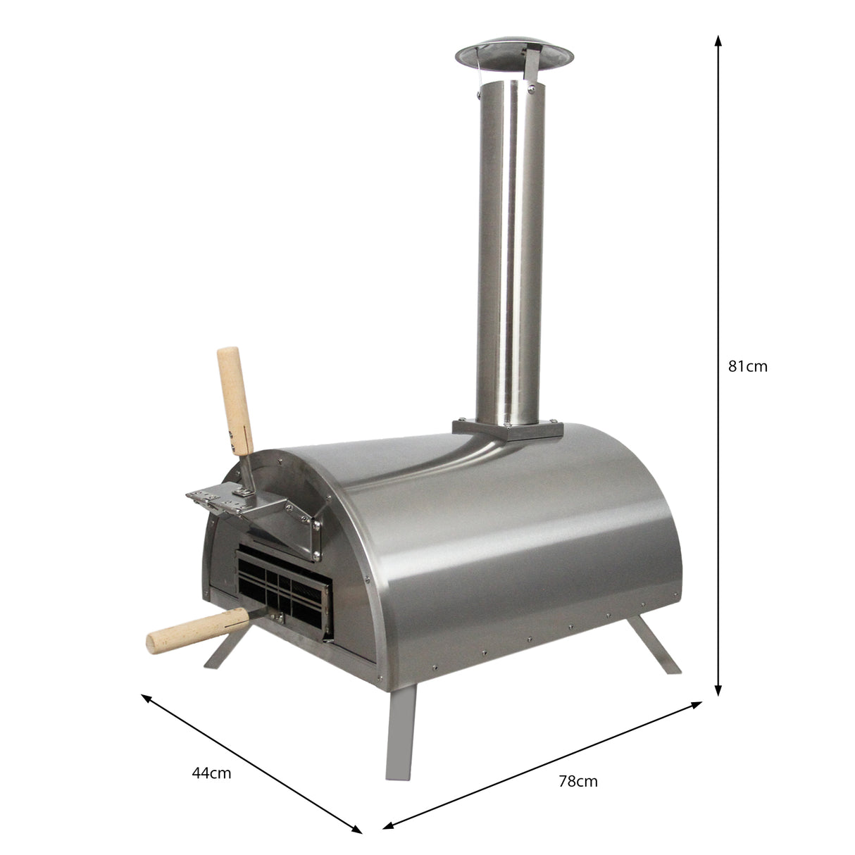 Tafelmodel Pizzaoven & Aluminium Hoek Loungeset - Antraciet Grijs