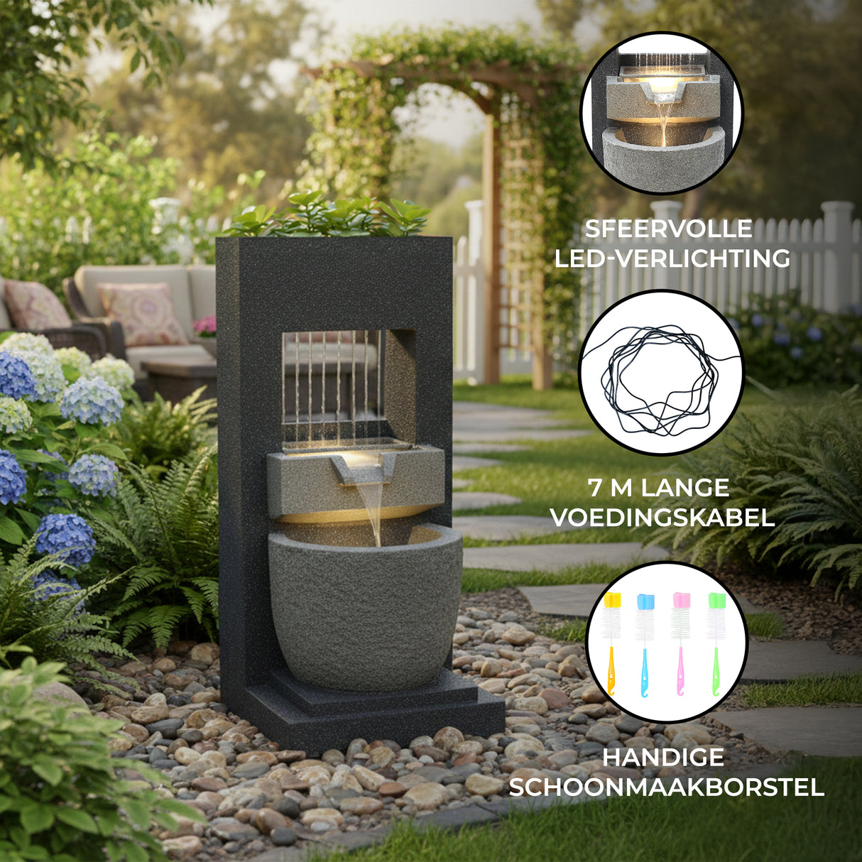 Elektrisch Waterornament - Cascade Springs