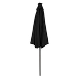 LED Kantelbare Stokparasol 2.7 m - Zwart