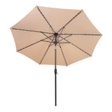 LED Kantelbare Stokparasol 2.7 m - Beige