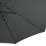 LED Kantelbare Stokparasol 2.7 m - Grijs