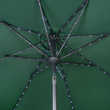 LED Kantelbare Stokparasol 2.7 m - Groen