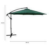 Zweefparasol 3 m - Groen