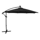 LED Zweefparasol 3 m - Zwart