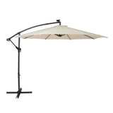 LED Zweefparasol 3 m - Crème
