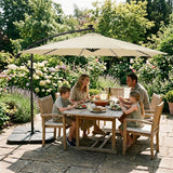 LED Zweefparasol 3 m - Crème
