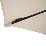 LED Zweefparasol 3 m - Crème
