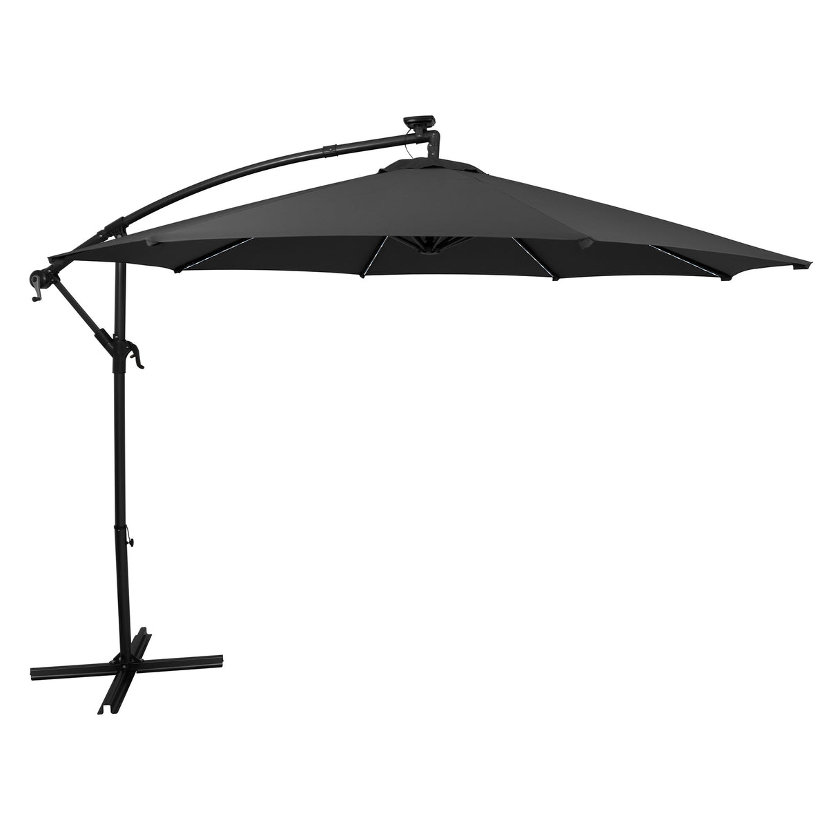 LED Zweefparasol 3 m - Grijs