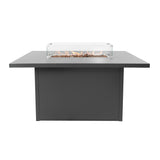 Aluminium 7-zits Loungeset met Vuurtafel