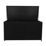Rotan Kussen Opbergbox 700 L - Zwart