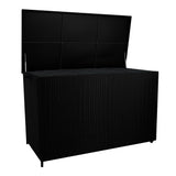 Rotan Kussen Opbergbox 996 L - Zwart