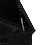 Rotan Kussen Opbergbox 996 L - Zwart